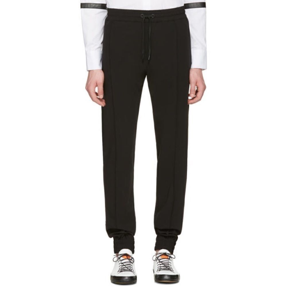 🆕 Pyer Moss Black Classic Ribbed Trousers Unisex